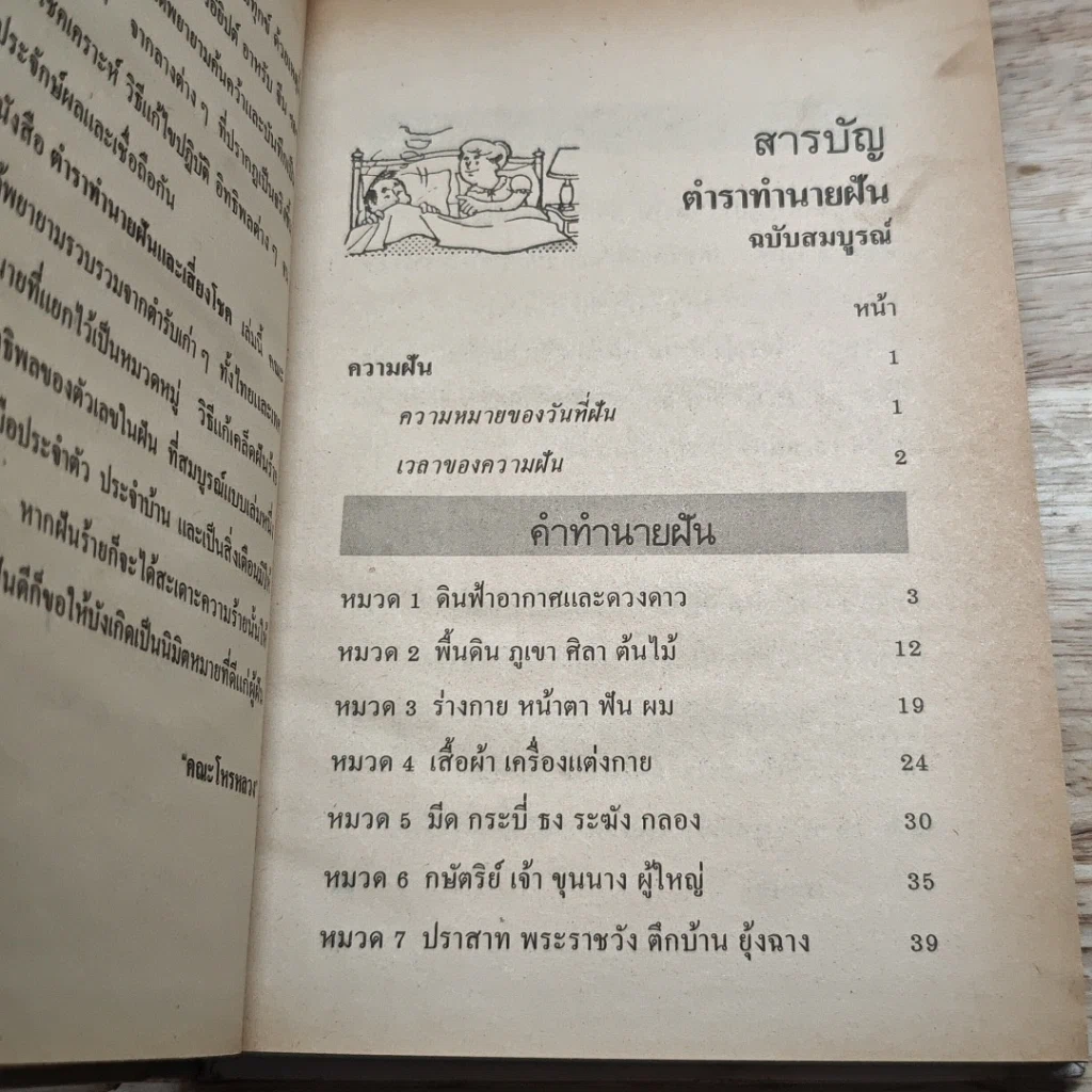 หนังสือ ตำราทํานายฝัน และ ตัวเลขเสี่ยงโชค รูปที่ 6