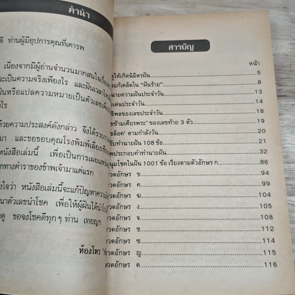 หนังสือ ตำราชี้โชคทำนายฝัน ฉบับแม่นยำ รูปที่ 6