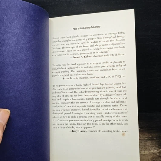 หนังสือ Good Strategy Bad Strategy รูปที่ 6