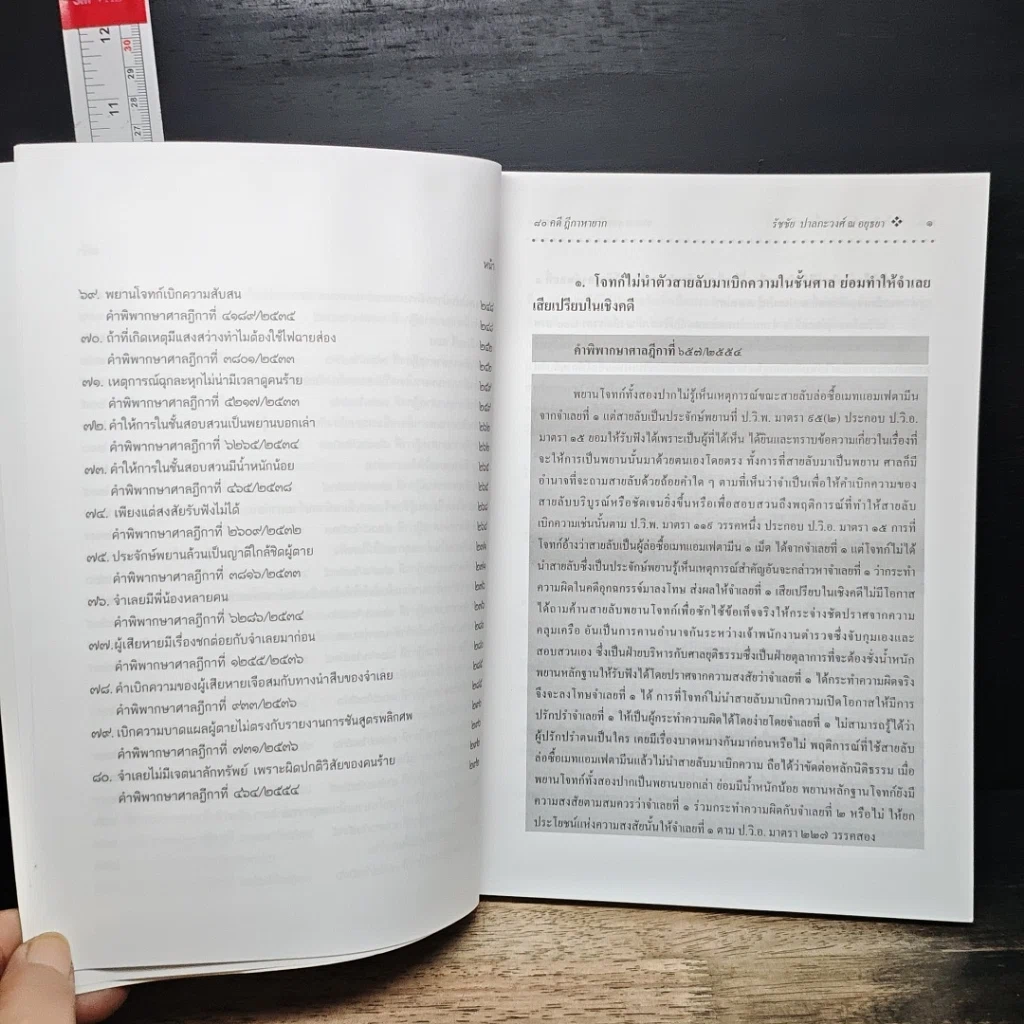 หนังสือ คดียกฟ้องจากเรื่องจริง ตอน 80 คดี ฎีกาหายาก รูปที่ 11