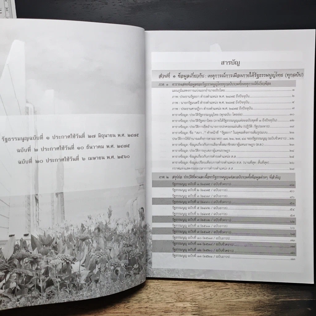 หนังสือ ข้อมูลเหตุการณ์การเมืองภายใต้รัฐธรรมนูญไทยในอดีตทุกฉบับ และรัฐธรรมนูญแห่งราชอาณาจักรไทย พ.ศ. 2560 รูปที่ 8