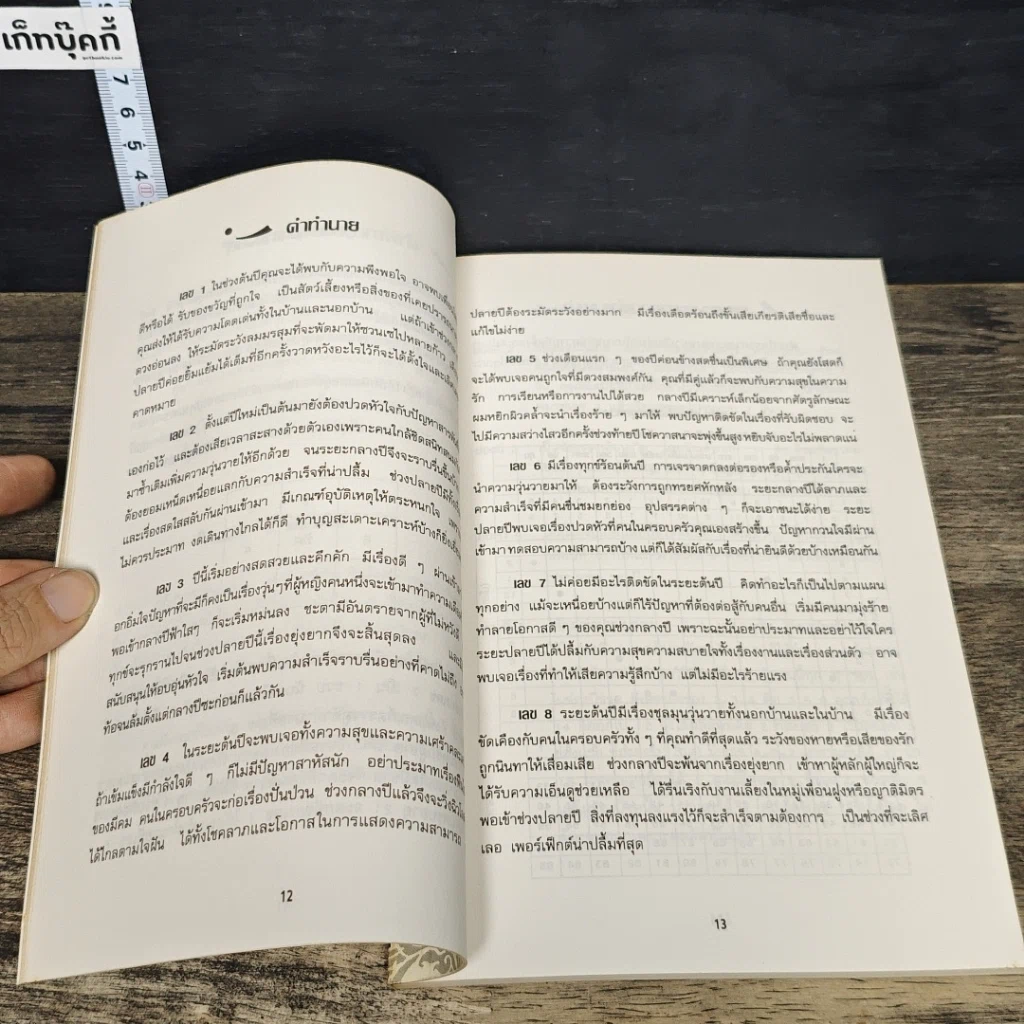 หนังสือ ทำนายโชคชะตา ตามโหราศาสตร์โบราณ รูปที่ 8