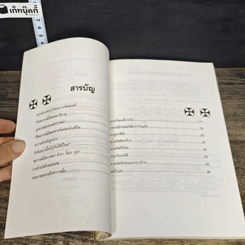 หนังสือ ทำนายโชคชะตา ตามโหราศาสตร์โบราณ รูปที่ 7