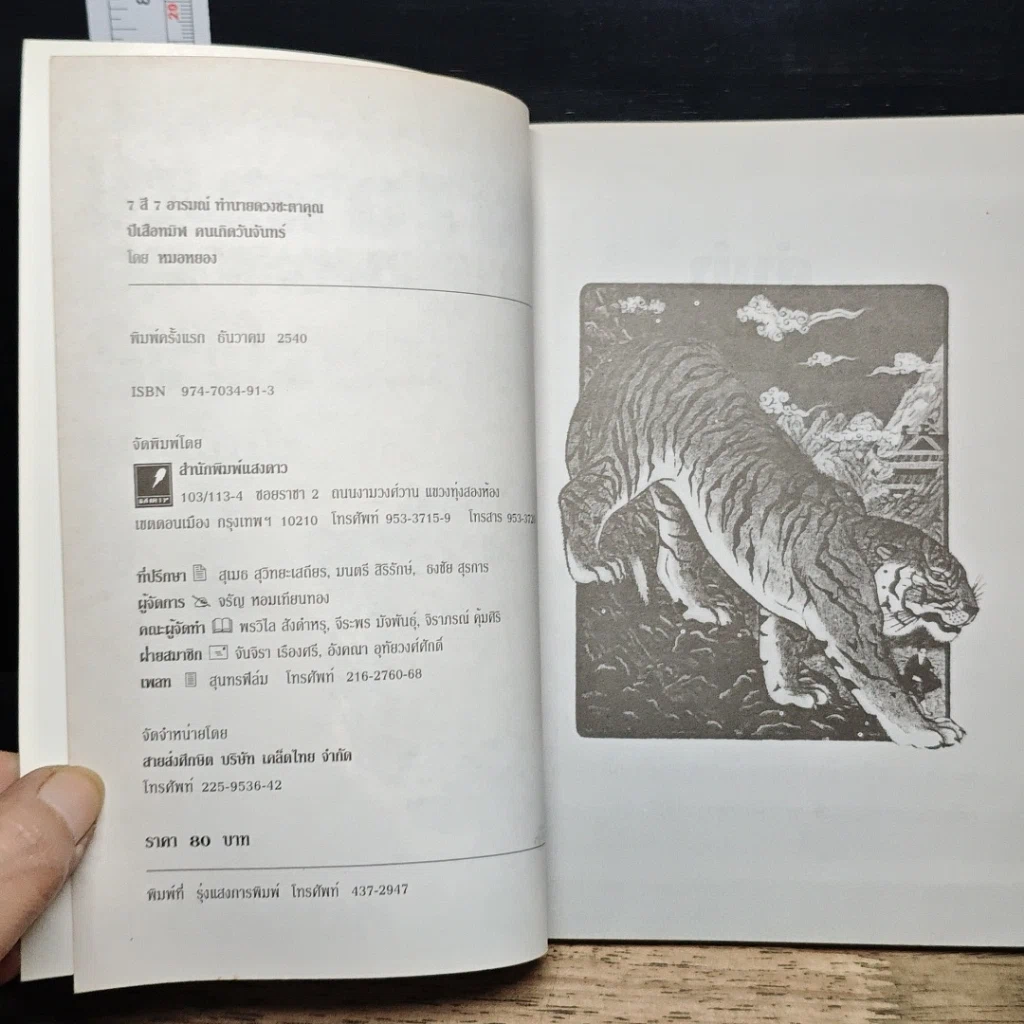 หนังสือ 7 สี 7 อารมณ์ ทำนายดวงชะตาคุณ ปีเสือทมิฬ วันจันทร์ รูปที่ 6