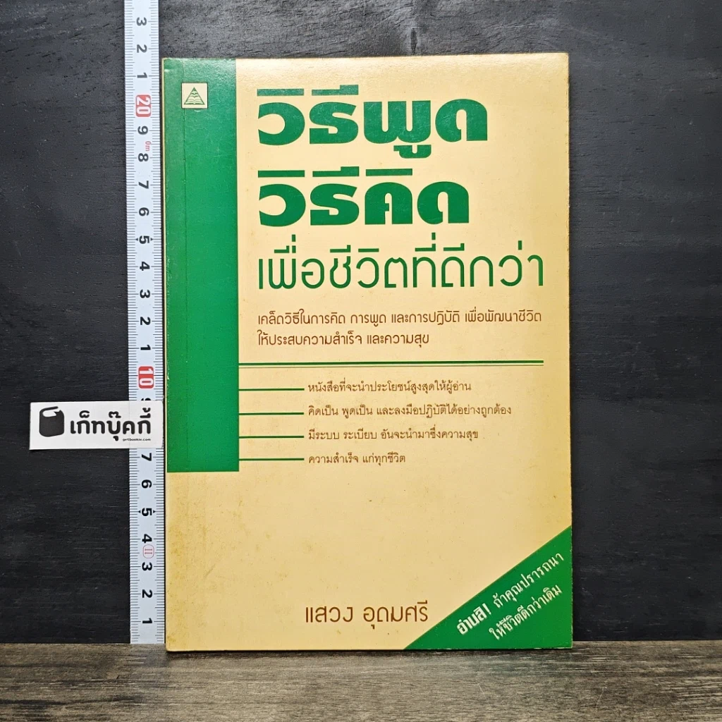 หนังสือ วิธีพูดวิธีคิดเพื่อชีวิตที่ดีกว่า รูปที่ 1