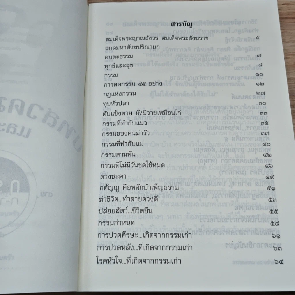 หนังสือ กรรมกำหนด การลดกรรม 45 อย่าง รูปที่ 6