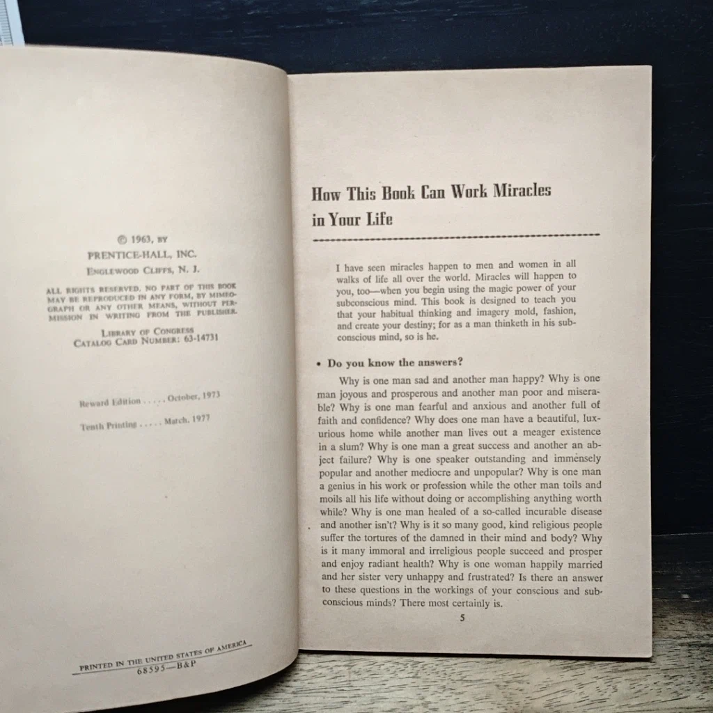 หนังสือ The Power of Your Subconscious Mind รูปที่ 6