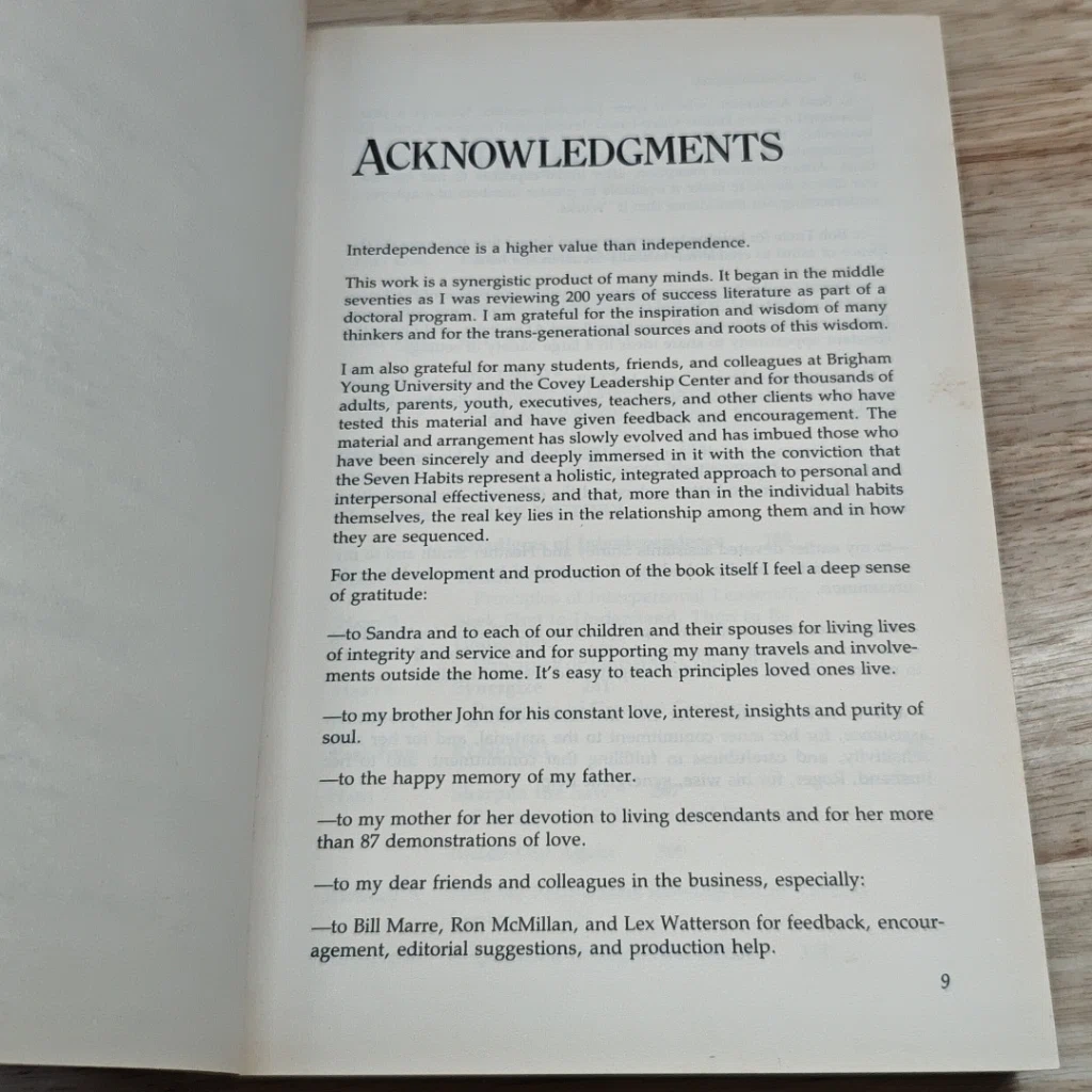 หนังสือ The 7 Habits of Highly Effective People รูปที่ 6