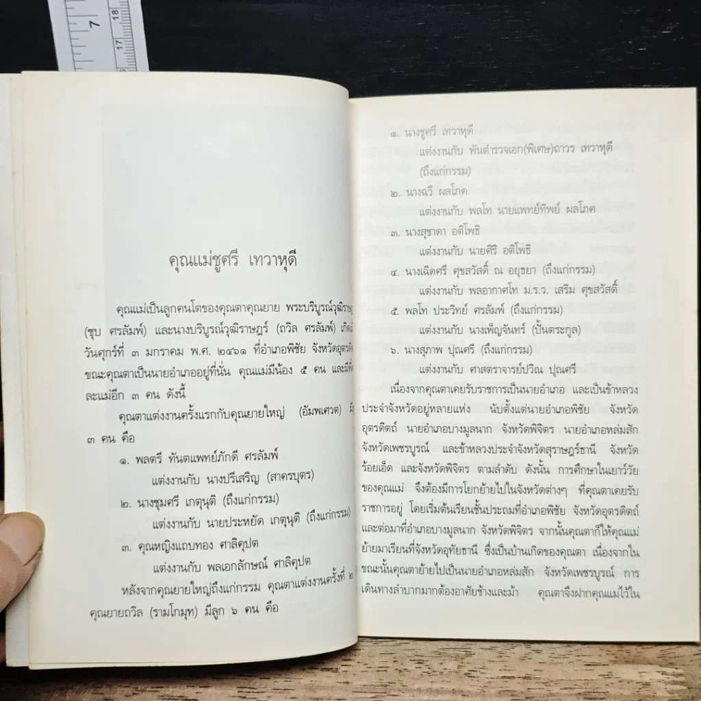 หนังสือ อนุสรณ์งานฌาปนกิจศพ คุณแม่ชูศรี เทวาหุดี รูปที่ 7