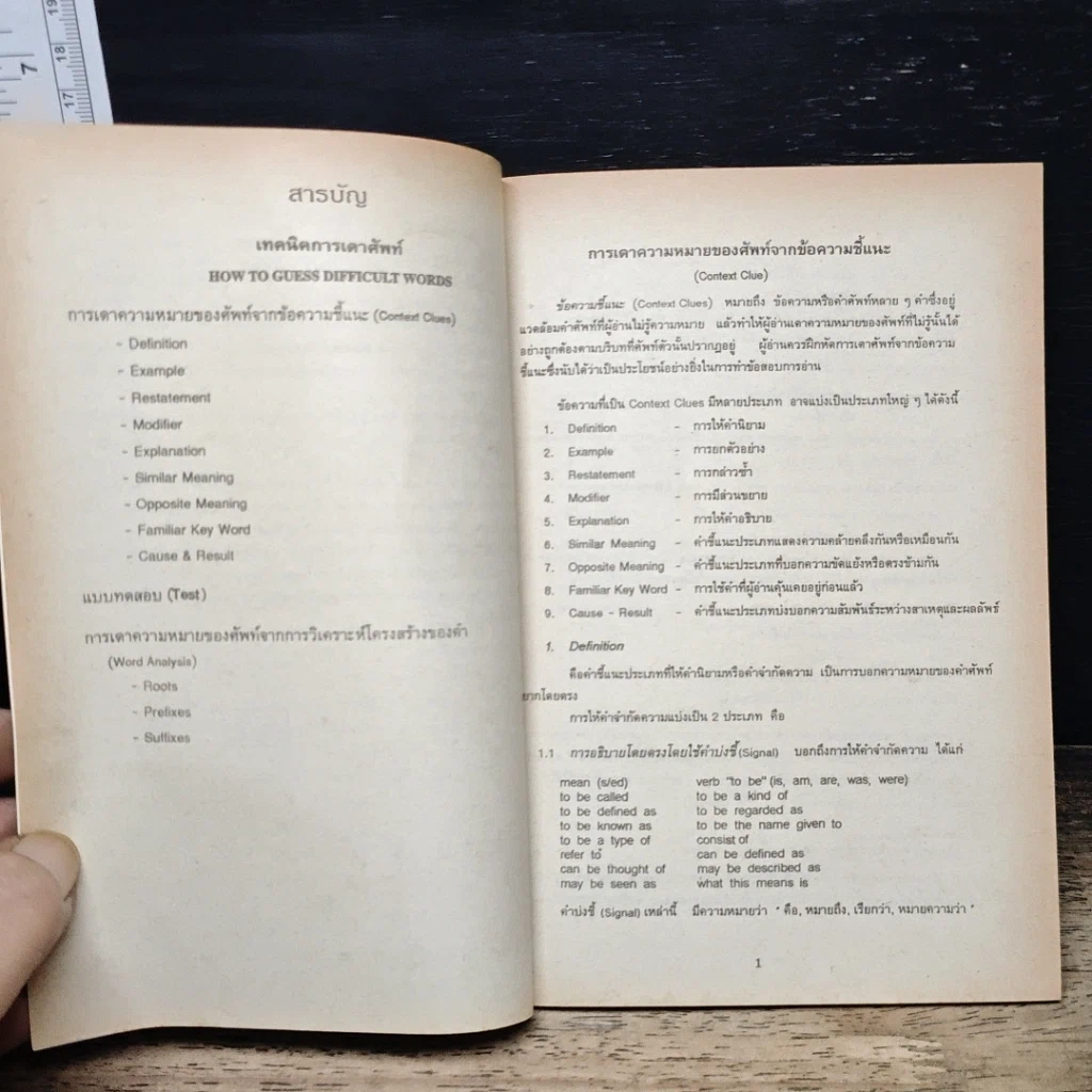หนังสือ เทคนิคการเดาศัพท์ How To Guess Difficult Words รูปที่ 6