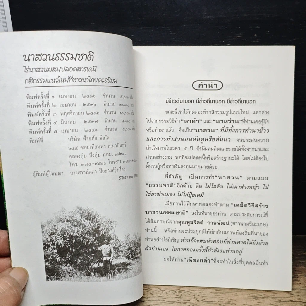 หนังสือ เคล็ดวิธีสร้าง นาสวนธรรมชาติ รูปที่ 6