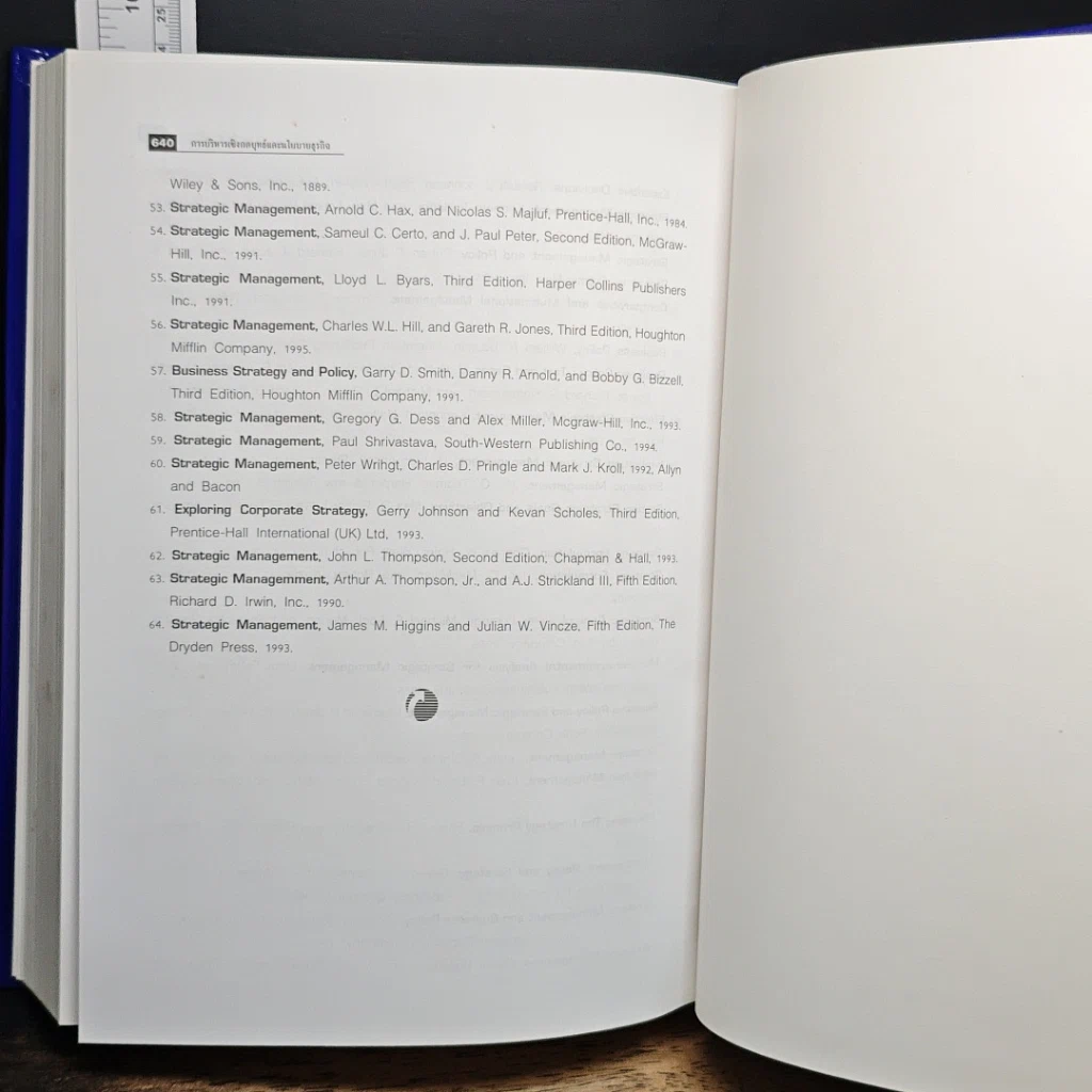 หนังสือ การบริหารเชิงกลยุทธ์และนโยบายธุรกิจ รูปที่ 9