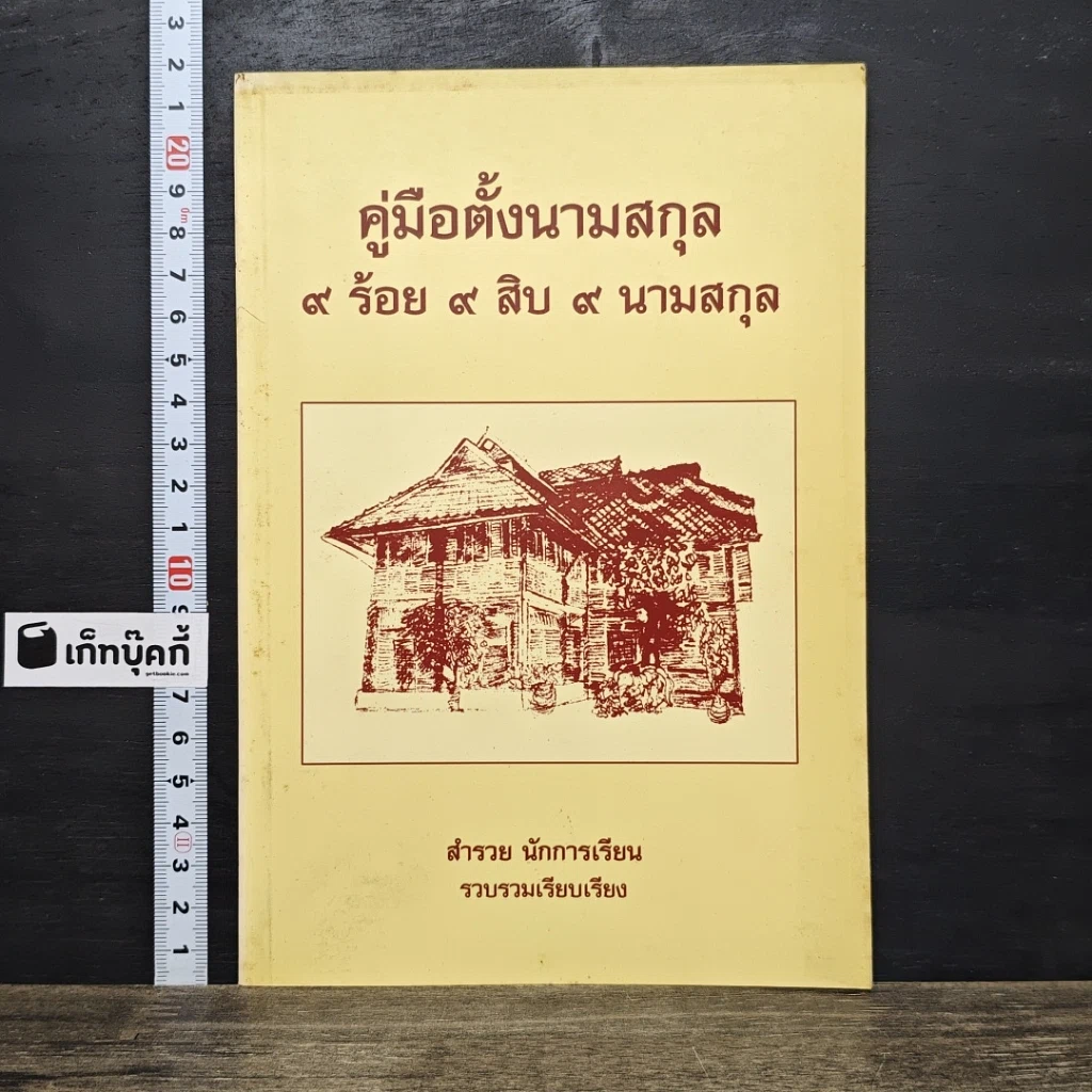 หนังสือ คู่มือตั้งนามสกุล 9 ร้อย 9 สิบ 9 นามสกุล รูปที่ 1