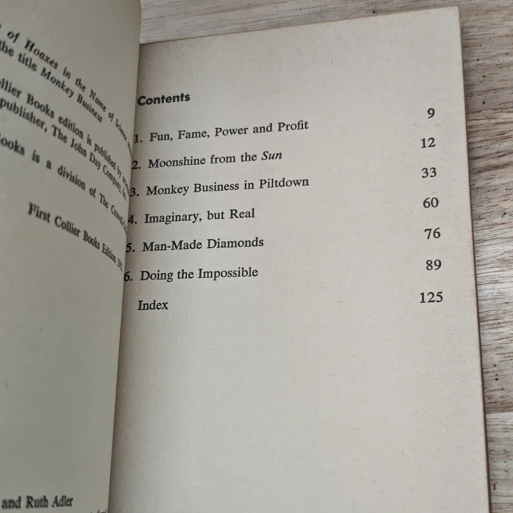 หนังสือ Stories Of Hoaxes In The Name Of Science รูปที่ 7