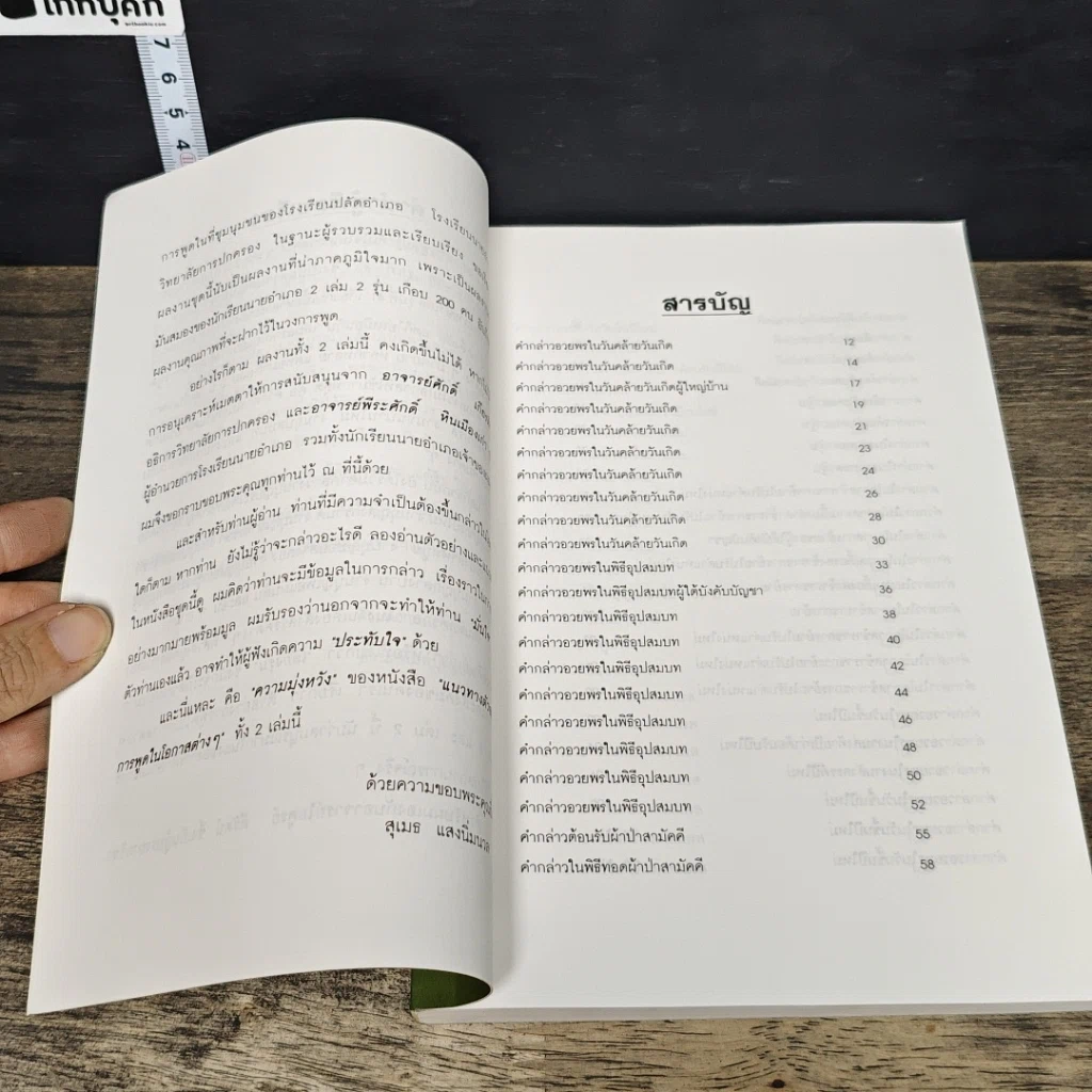 หนังสือ แนวทางตัวอย่างการพูดในโอกาสต่างๆ ภาค 2 รูปที่ 7