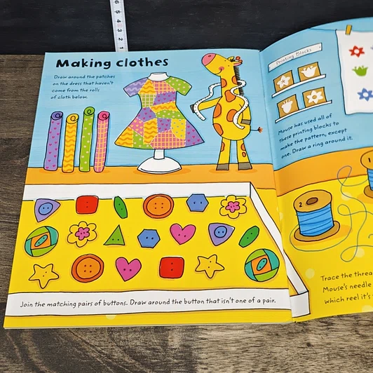 หนังสือ Usborne Wipe-Clean First Puzzles รูปที่ 7
