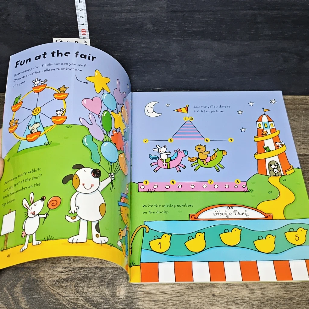 หนังสือ Usborne Wipe-Clean First Puzzles รูปที่ 6