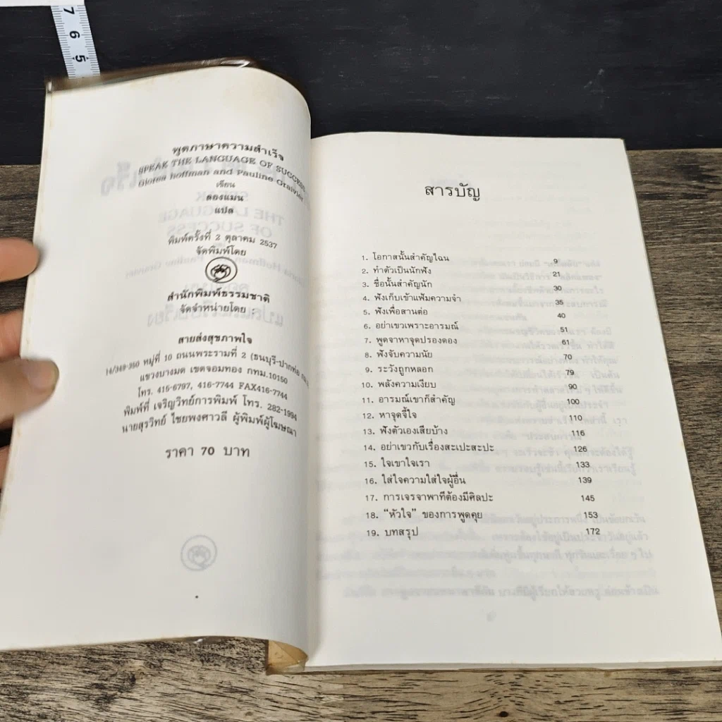 หนังสือ ศาสตร์และศิลป์การสนทนา พูดภาษาความสำเร็จ รูปที่ 6